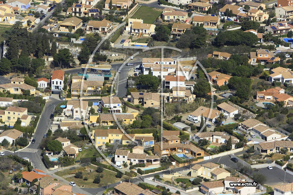 Photo arienne de Vendres