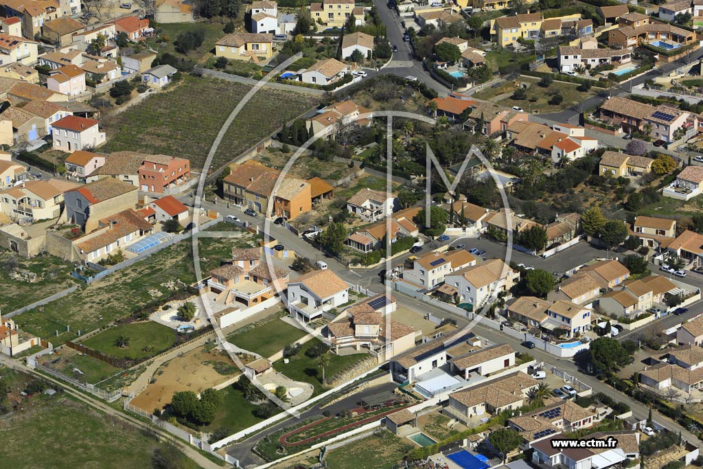 Photo arienne de Vendres