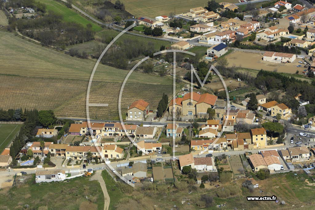 Photo arienne de Vendres