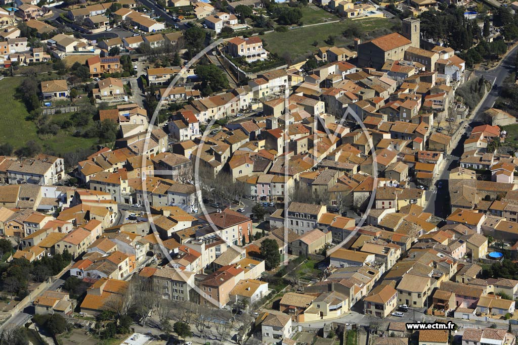 Photo arienne de Vendres