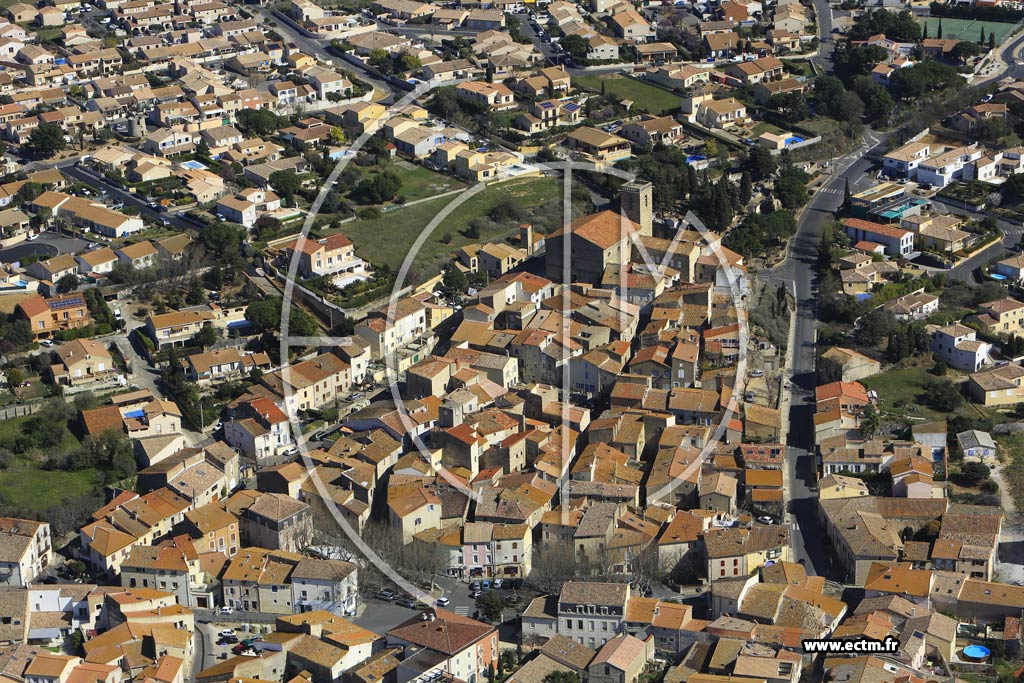 Photo arienne de Vendres