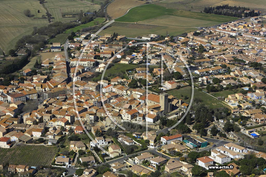Photo arienne de Vendres