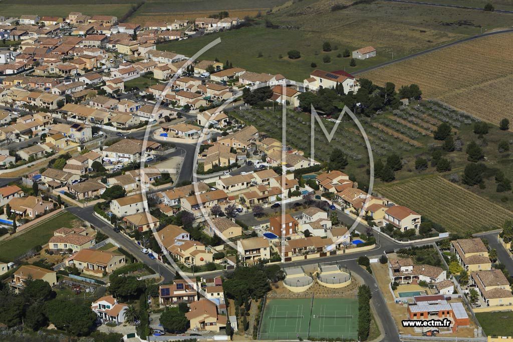 Photo arienne de Vendres