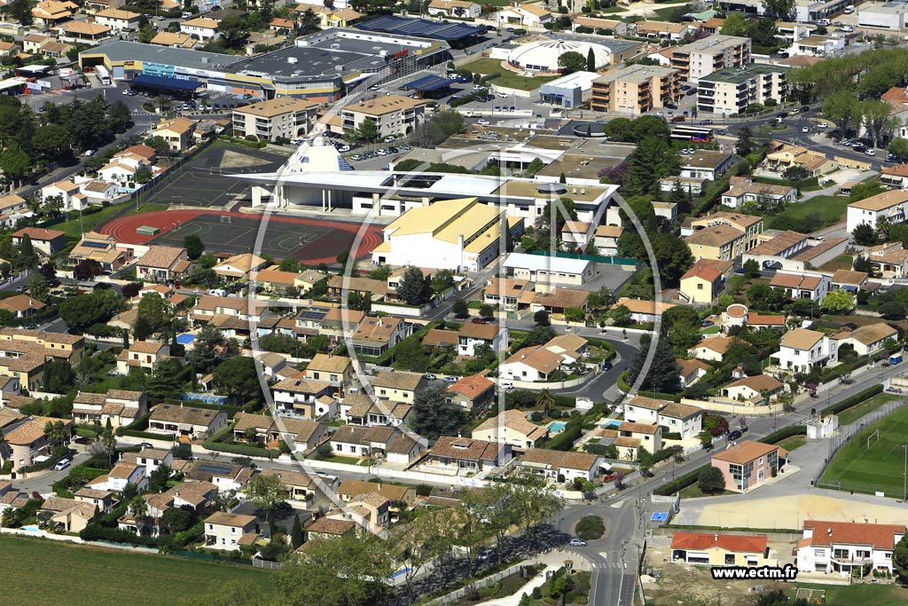 Photo arienne de Mauguio (Quartier-est)
