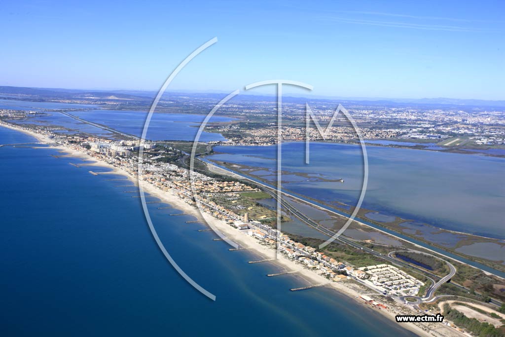Photo arienne de Mauguio (Carnon Plage)