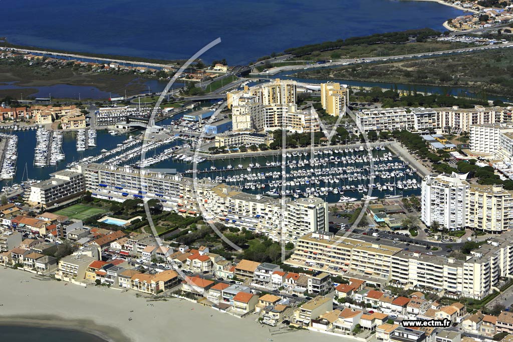 Photo arienne de Mauguio (Carnon Plage)
