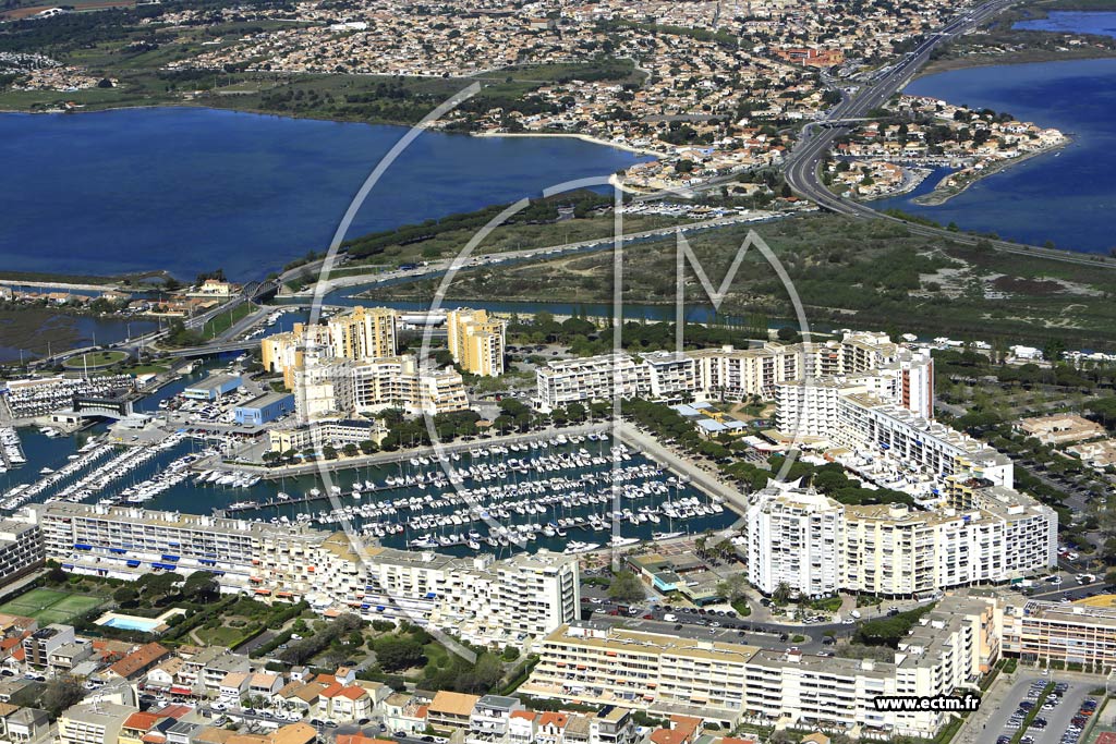 Photo arienne de Mauguio (Carnon Plage)