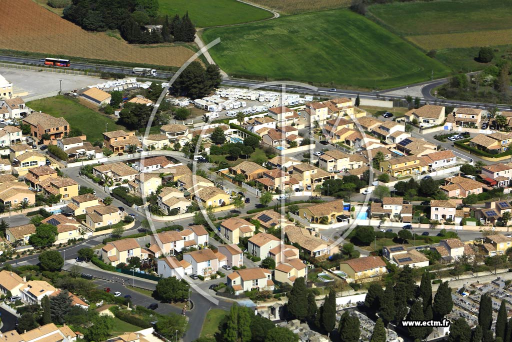 Photo arienne de Villeneuve-ls-Maguelone