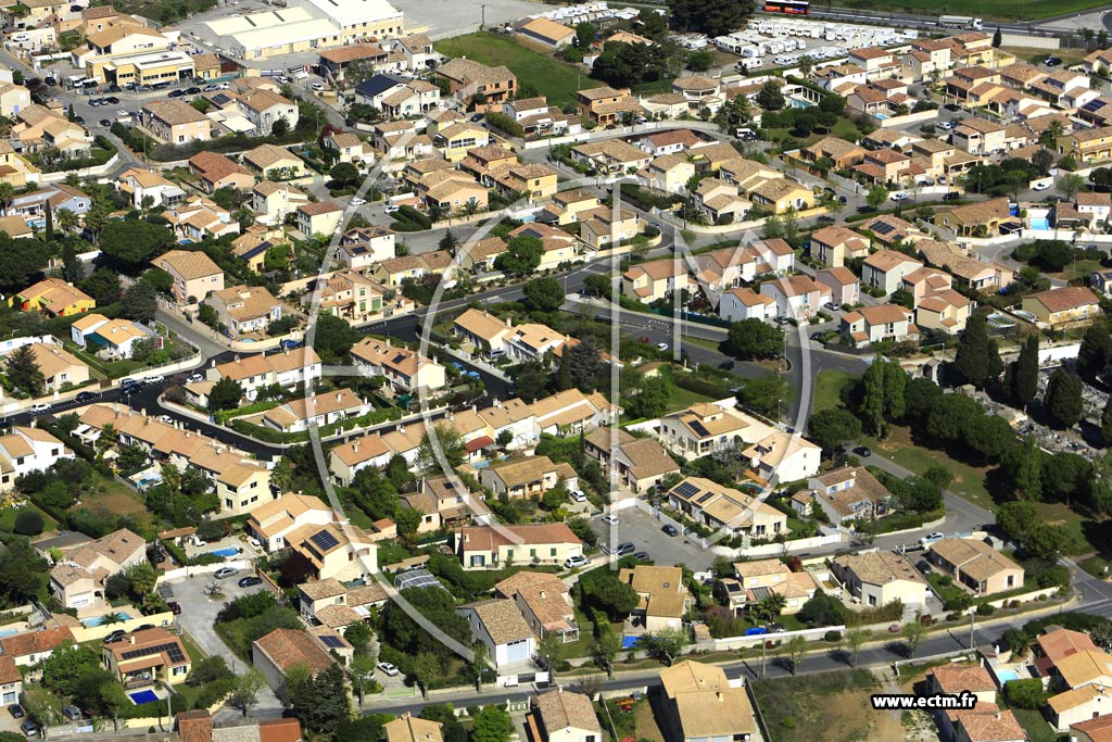 Photo arienne de Villeneuve-ls-Maguelone