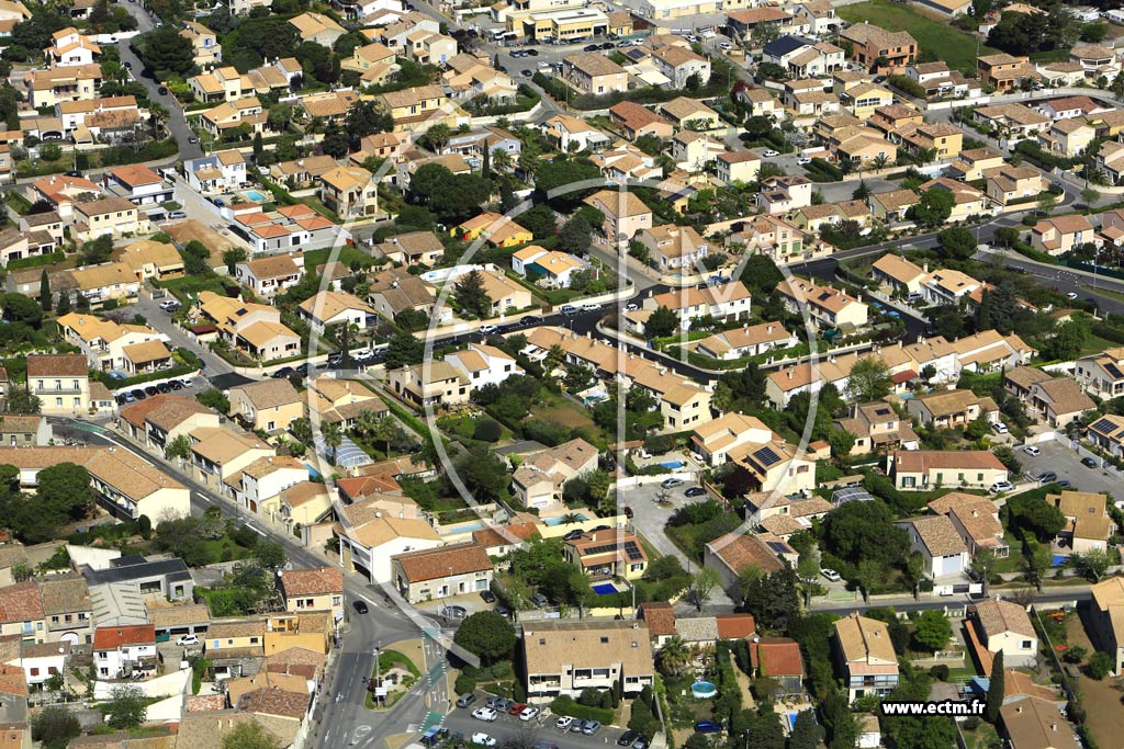 Photo arienne de Villeneuve-ls-Maguelone