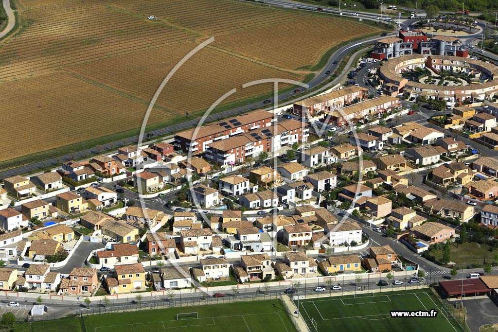 Photo arienne de Villeneuve-ls-Maguelone