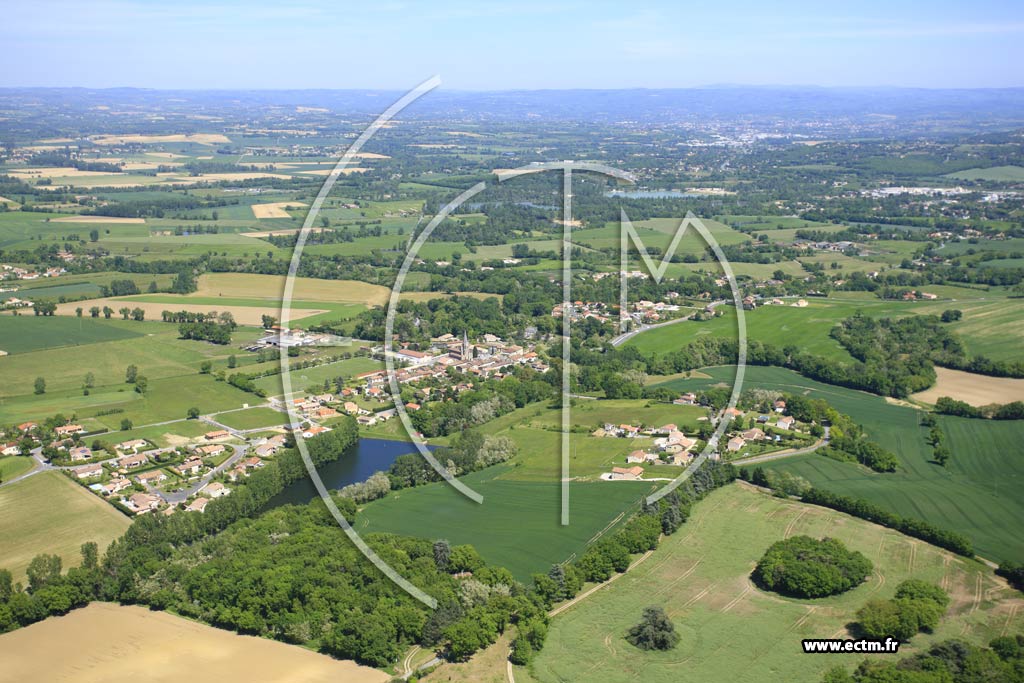 Photo arienne de Cambounet-sur-le-Sor