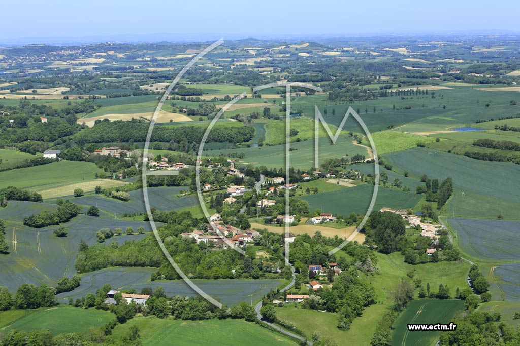 Photo arienne de Castres (Campans)