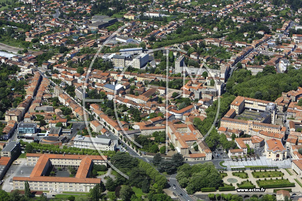Photo arienne de Castres (Centre Ville)