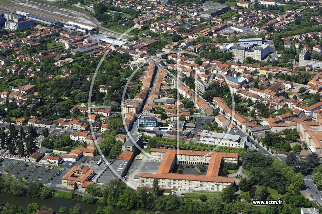 Photo arienne de Castres (Centre Ville)