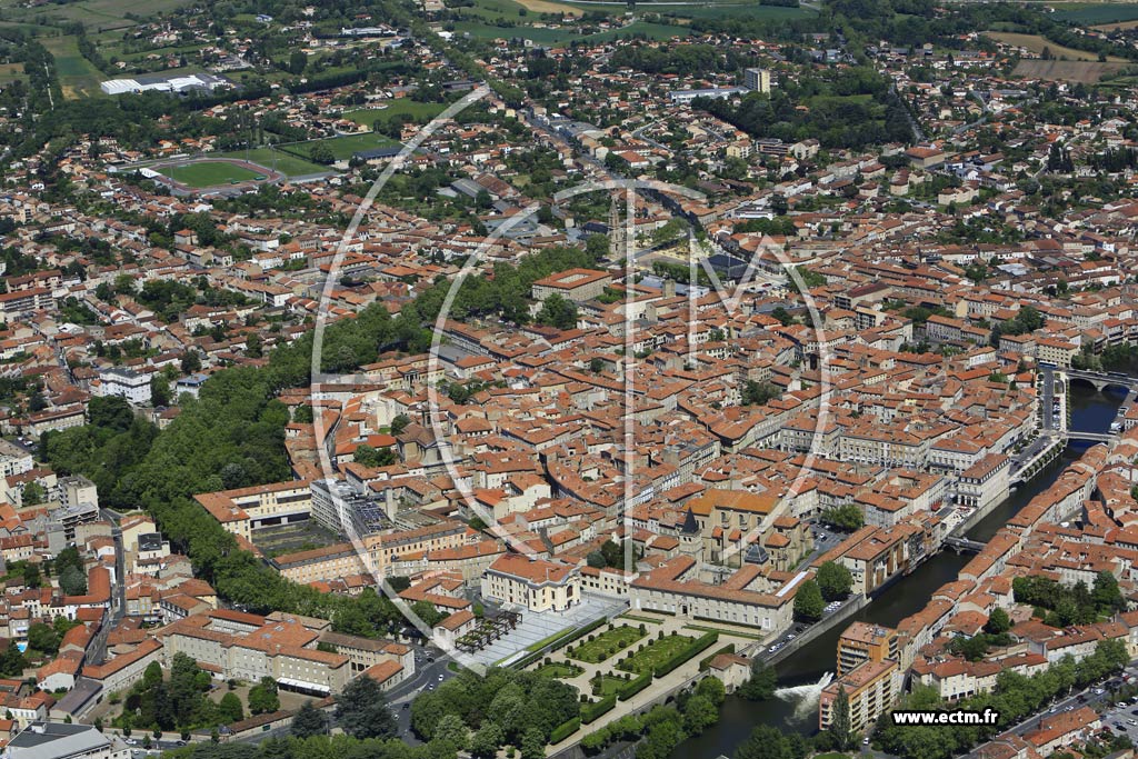 Photo arienne de Castres (Centre Ville)