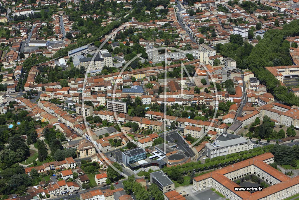 Photo arienne de Castres (Centre Ville)