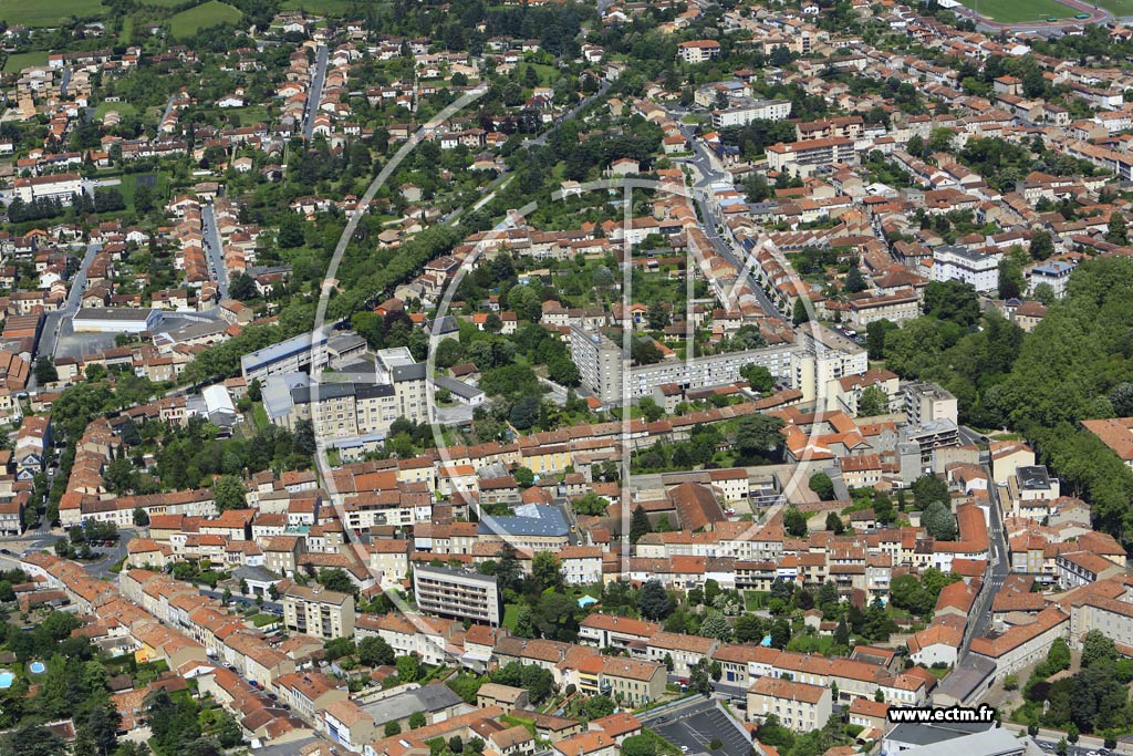 Photo arienne de Castres (Centre Ville)