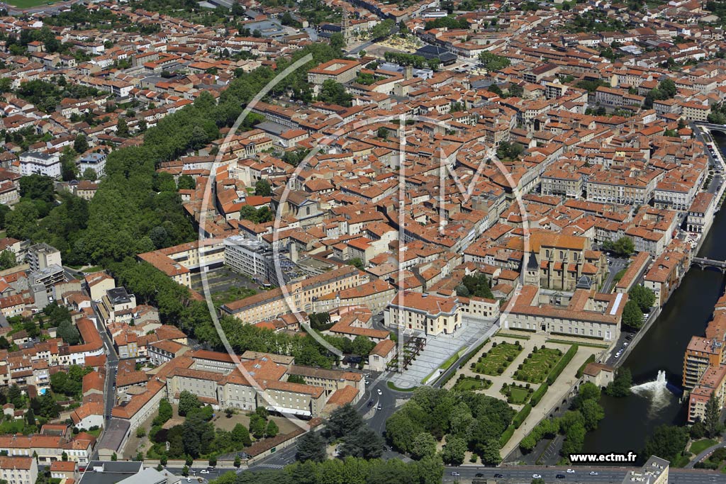 Photo arienne de Castres (Centre Ville)