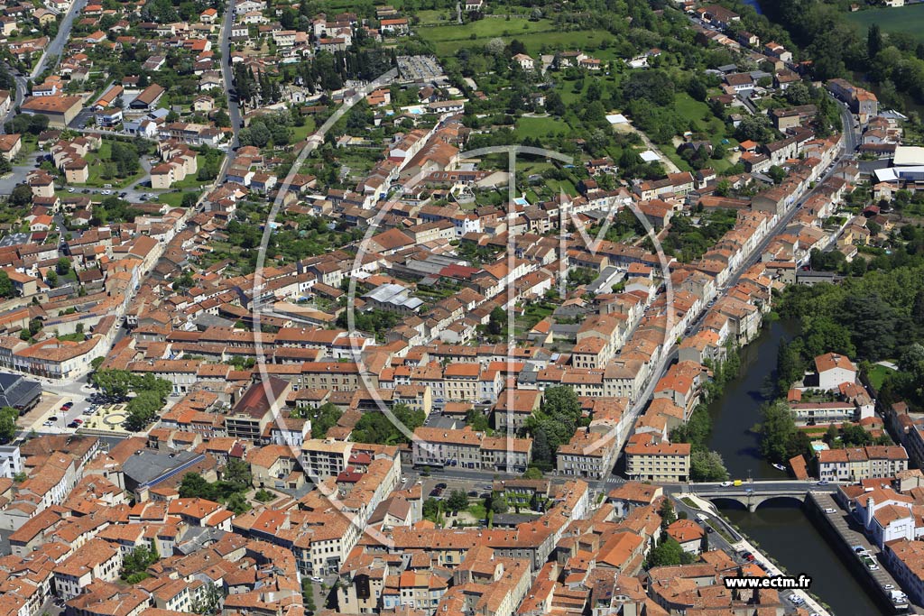 Photo arienne de Castres (Centre Ville)