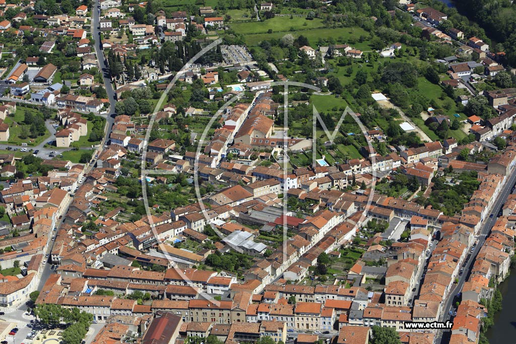Photo arienne de Castres (Centre Ville)