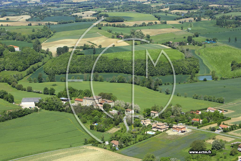 Photo arienne de Castres (Chteau de Campans)