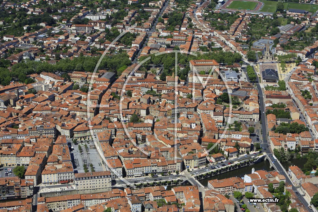 Photo arienne de Castres (Gazel-Rey)