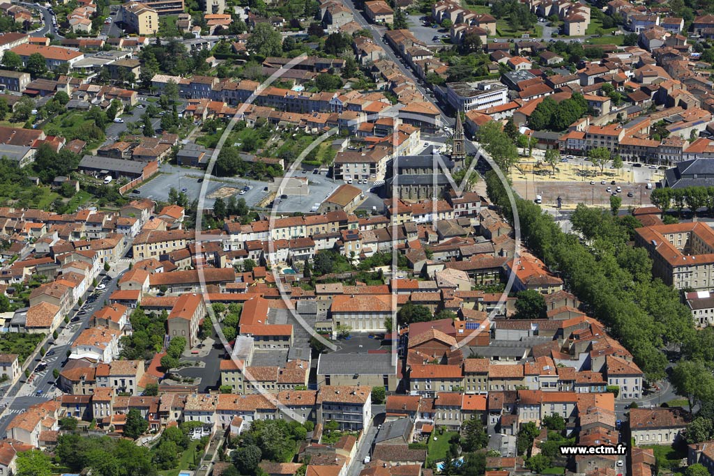 Photo arienne de Castres (Gazel-Rey)