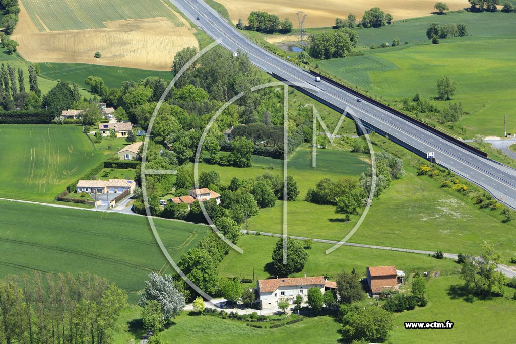 Photo arienne de Castres (Le Sauzas)