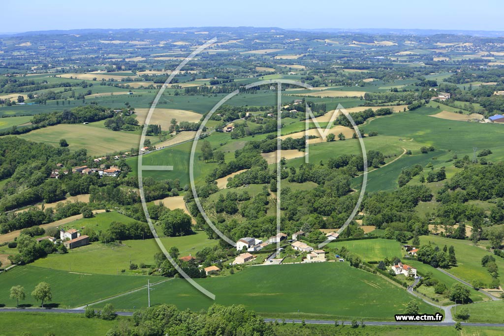 Photo arienne de Castres (Puech Amar)