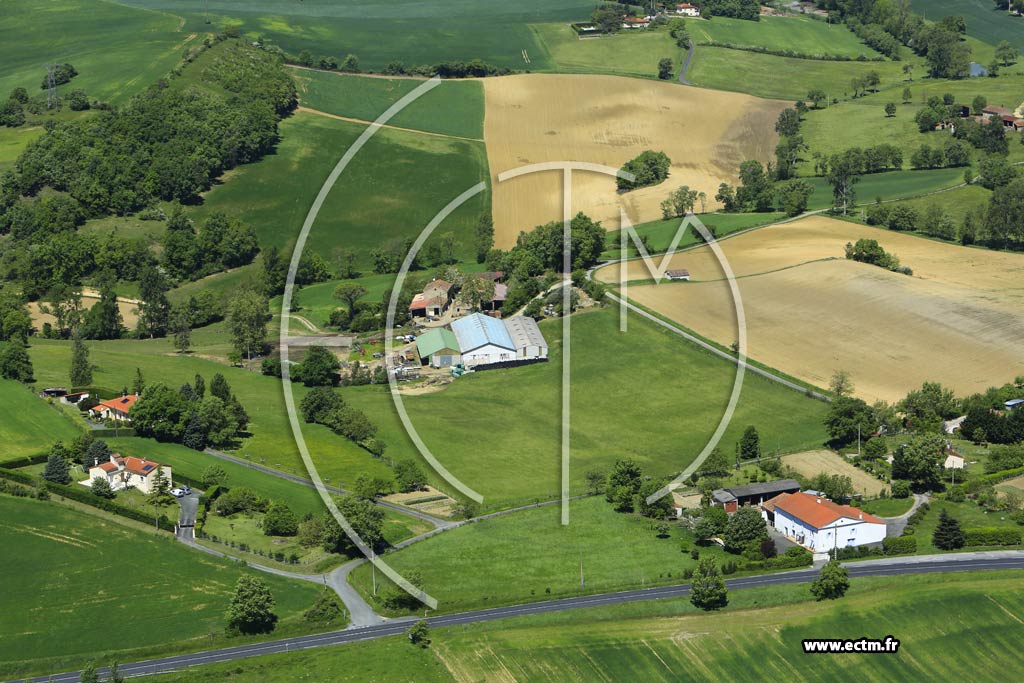 Photo arienne de Castres (Puech Amar)