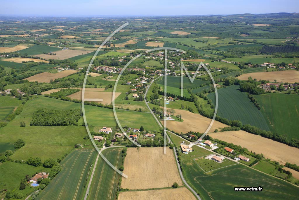 Photo arienne de Castres (Puech Auriol)