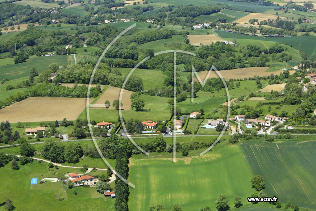 Photo arienne de Castres (Puech Auriol)