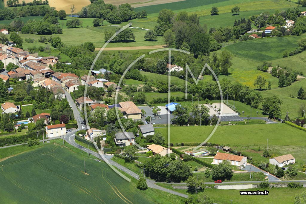 Photo arienne de Castres (Puech Auriol)