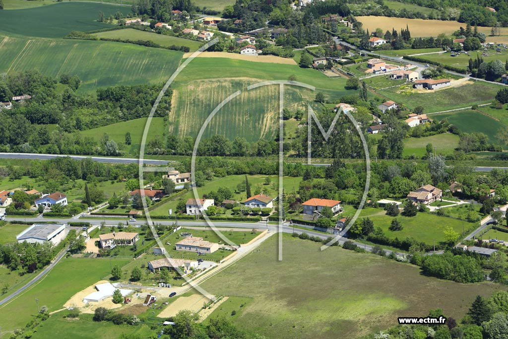 Photo arienne de Castres (Sicardens Haut)