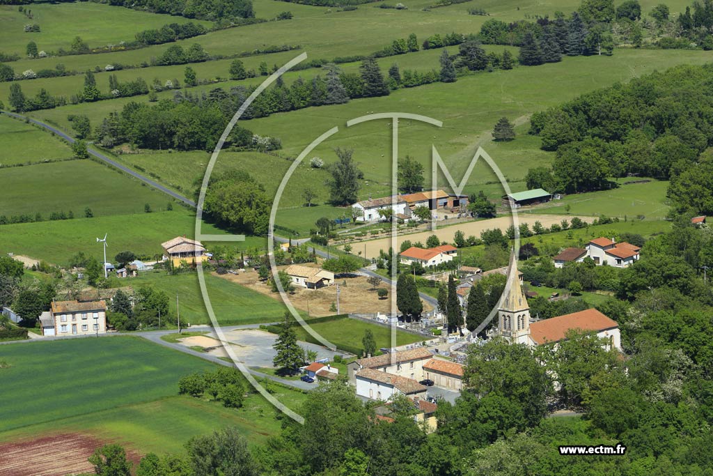 Photo arienne de Damiatte (Saint-Martin)