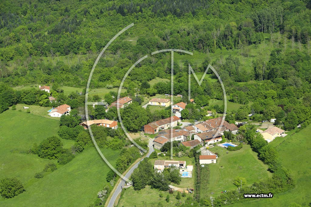 Photo arienne de Escoussens (La Blancari)