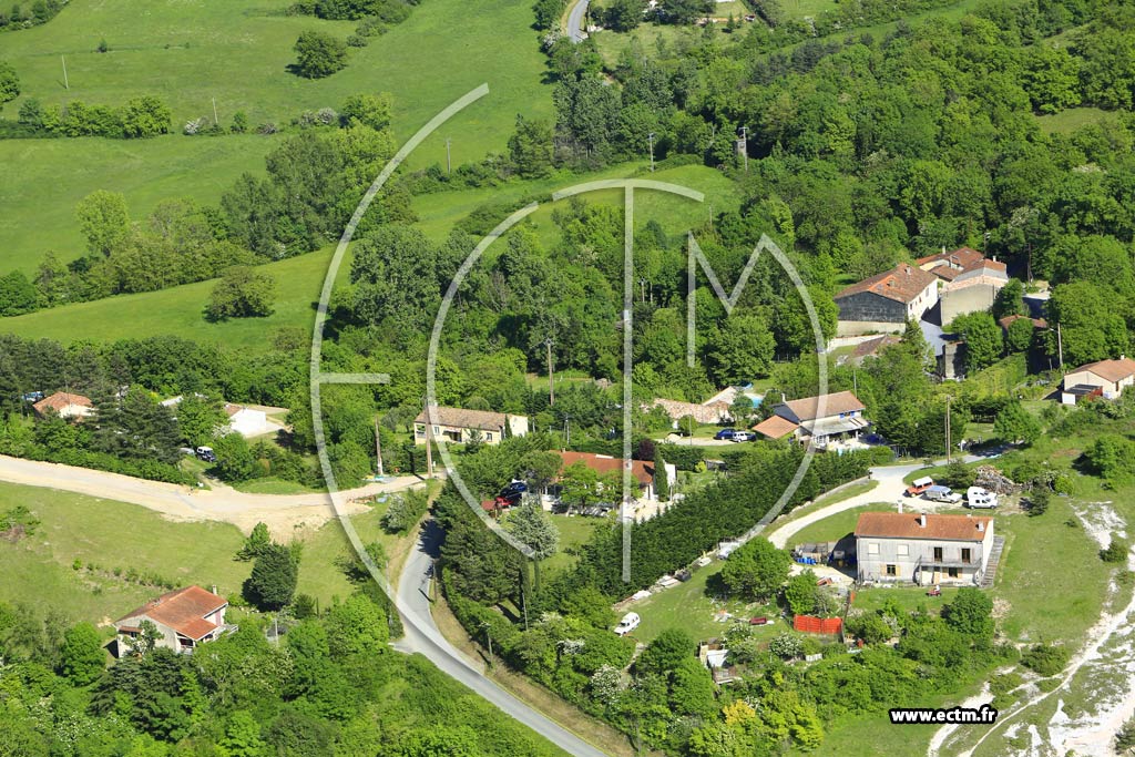 Photo arienne de Escoussens (La Faurini)