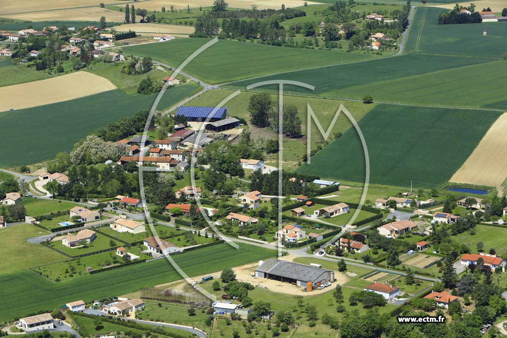 Photo arienne de Frjeville (La Bessari)