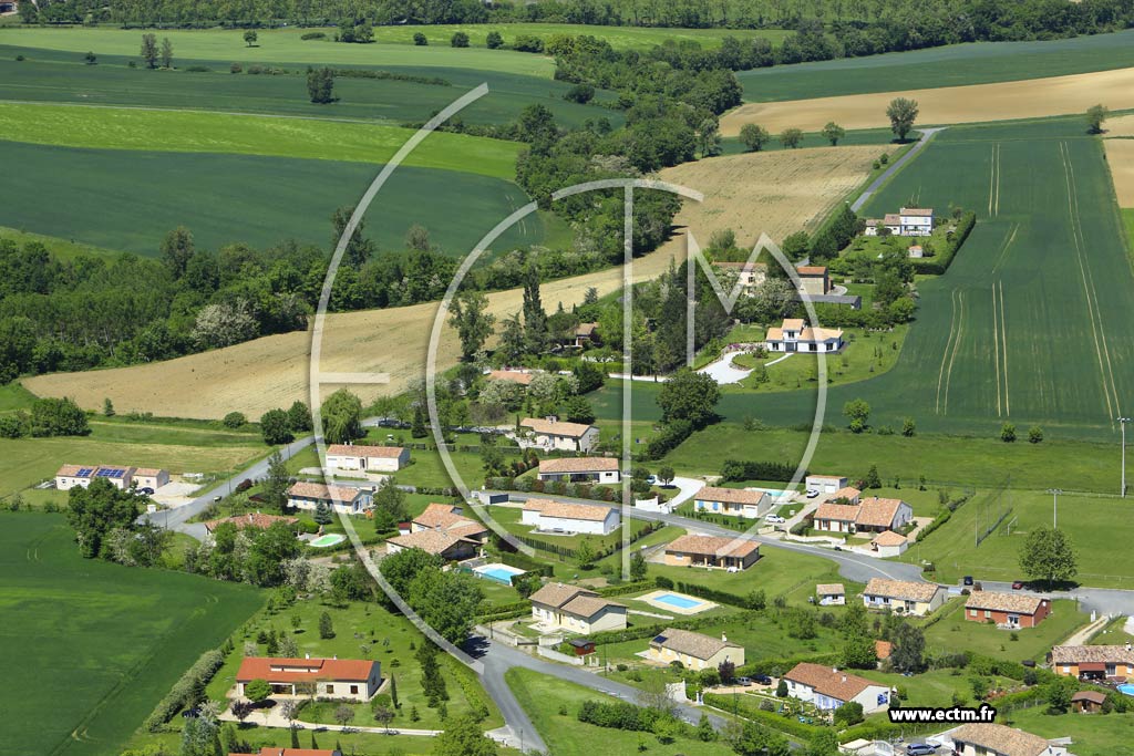 Photo arienne de Frjeville (La Doumrie)