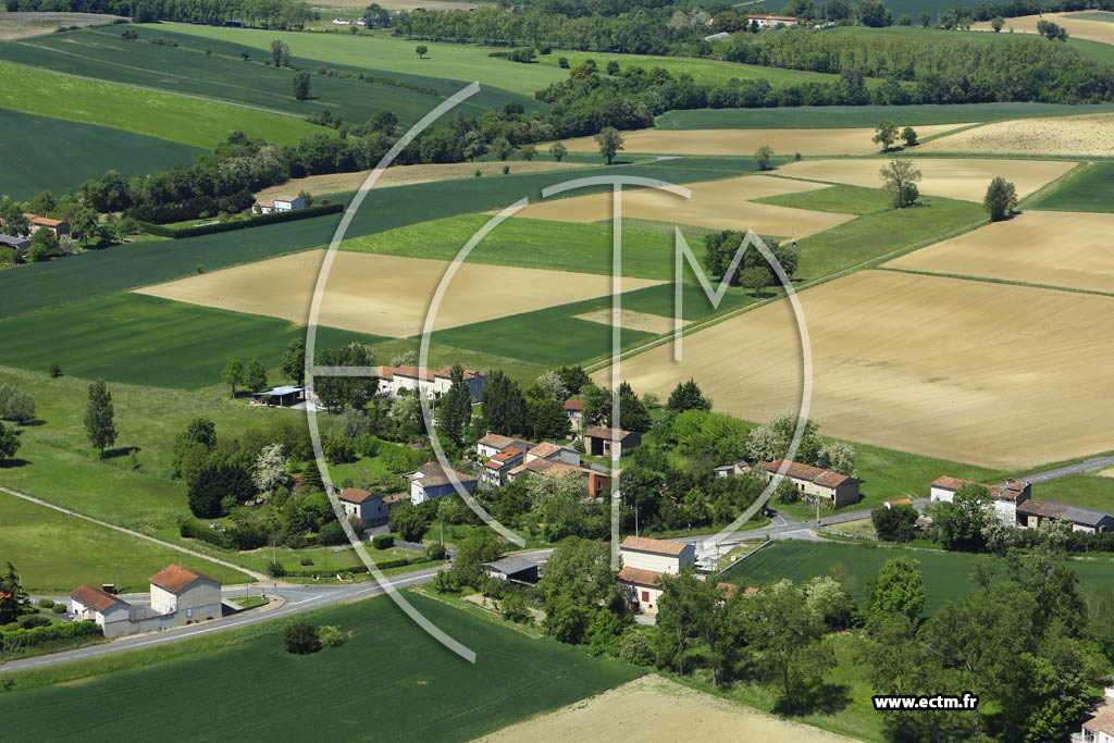 Photo arienne de Frjeville (La Ngrari)