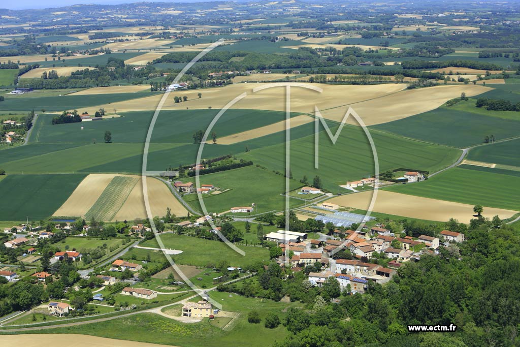 Photo arienne de Frjeville (Le Pujol)