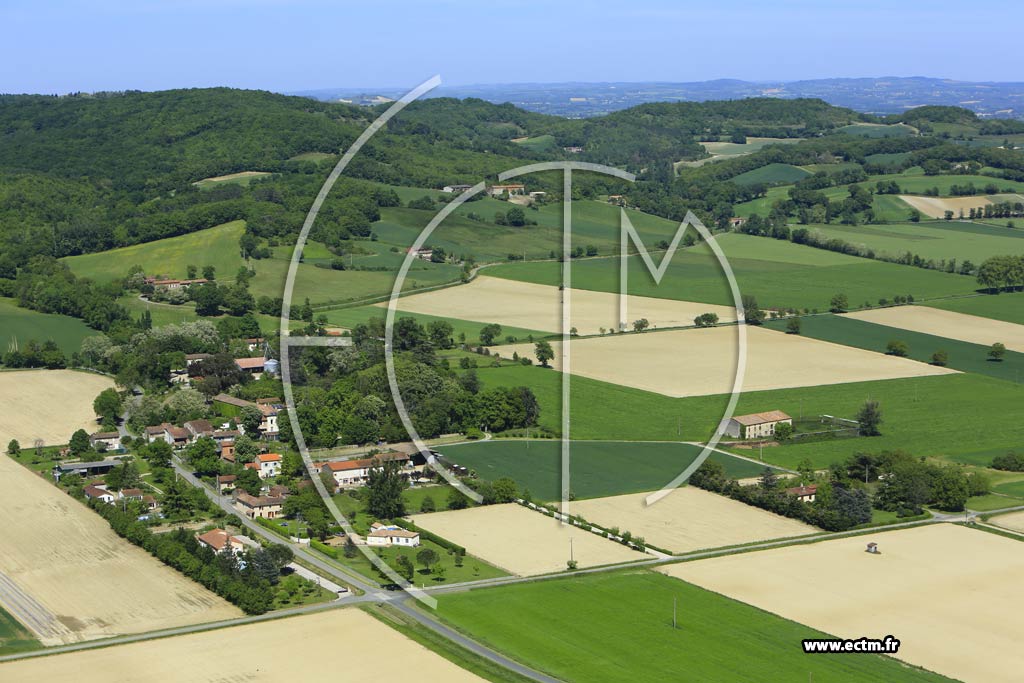 Photo arienne de Guitalens-L'Albarde (La Pinari)