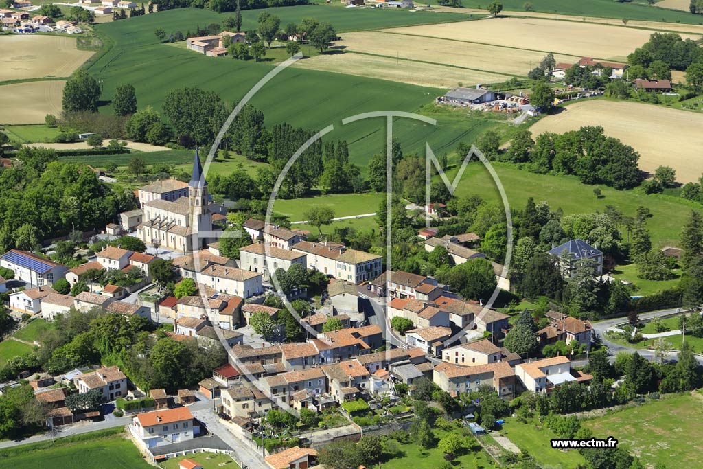 Photo arienne de Lempaut (L'Eglise)