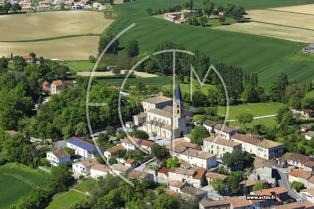 Photo arienne de Lempaut (L'Eglise)