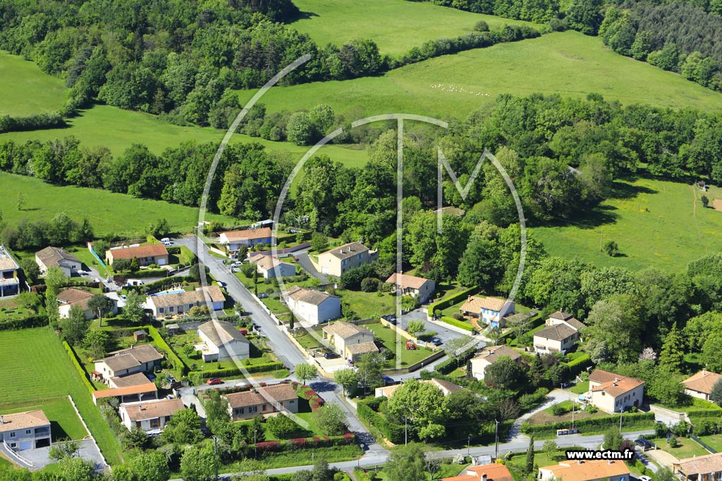 Photo arienne de Noailhac (Lotissement Les Baux)