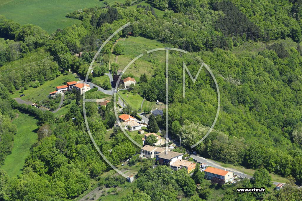 Photo arienne de Roquecourbe (Chemin de Ratier)