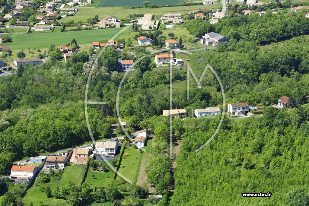 Photo arienne de Roquecourbe (Chemin de Ratier)
