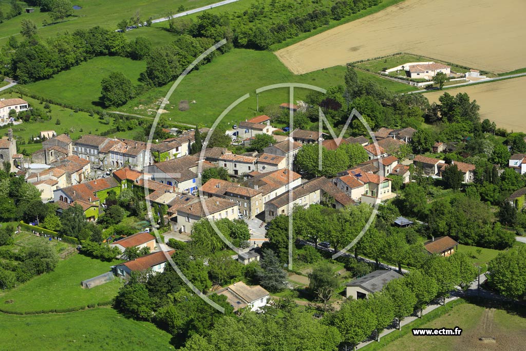 Photo arienne de Saint-Amancet