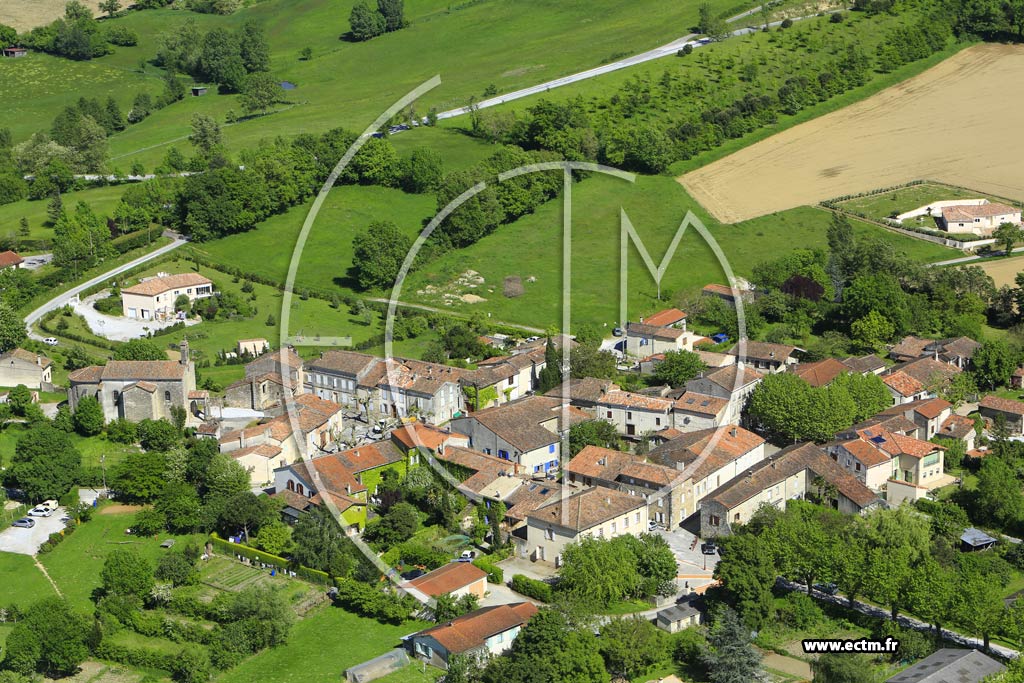 Photo arienne de Saint-Amancet